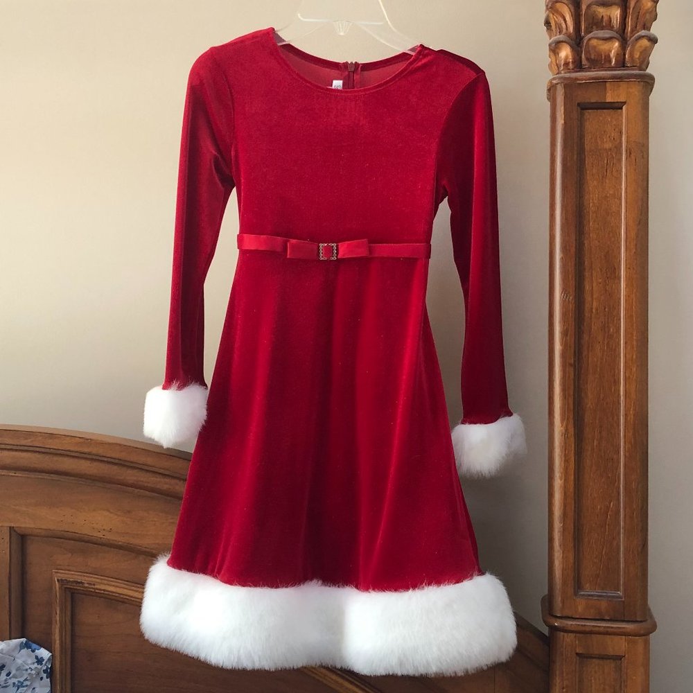Girl's Christmas Santa dress (Girls Sz 8)